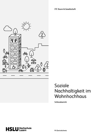 Soziale Nachhaltigkeit im Wohnhochhaus – Schlussbericht