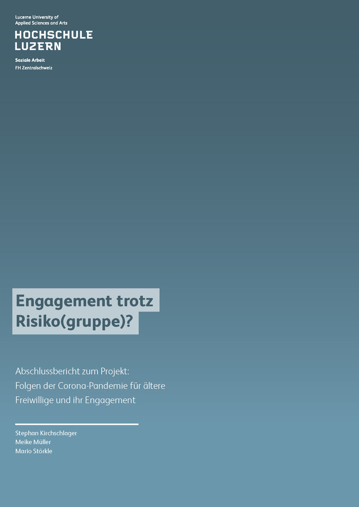 Engagement trotz Risiko(gruppe)?