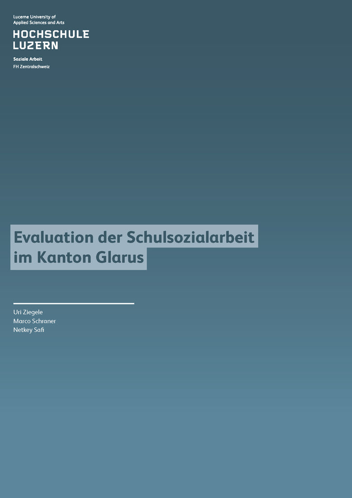 Evaluation der Schulsozialarbeit im Kanton Glarus